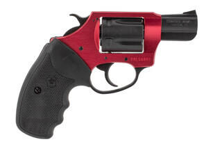 Charter Arms Undercover Lite 38 special revolver features a red anodized frame